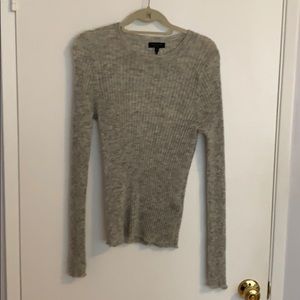 Rag and Bone Gray Mohair Sweater Large
